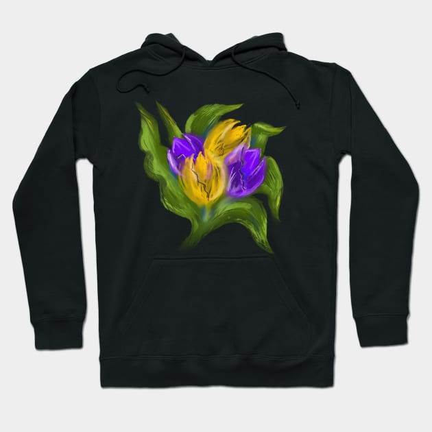 SPRING TULIPS REDUX Hoodie by MarniD9